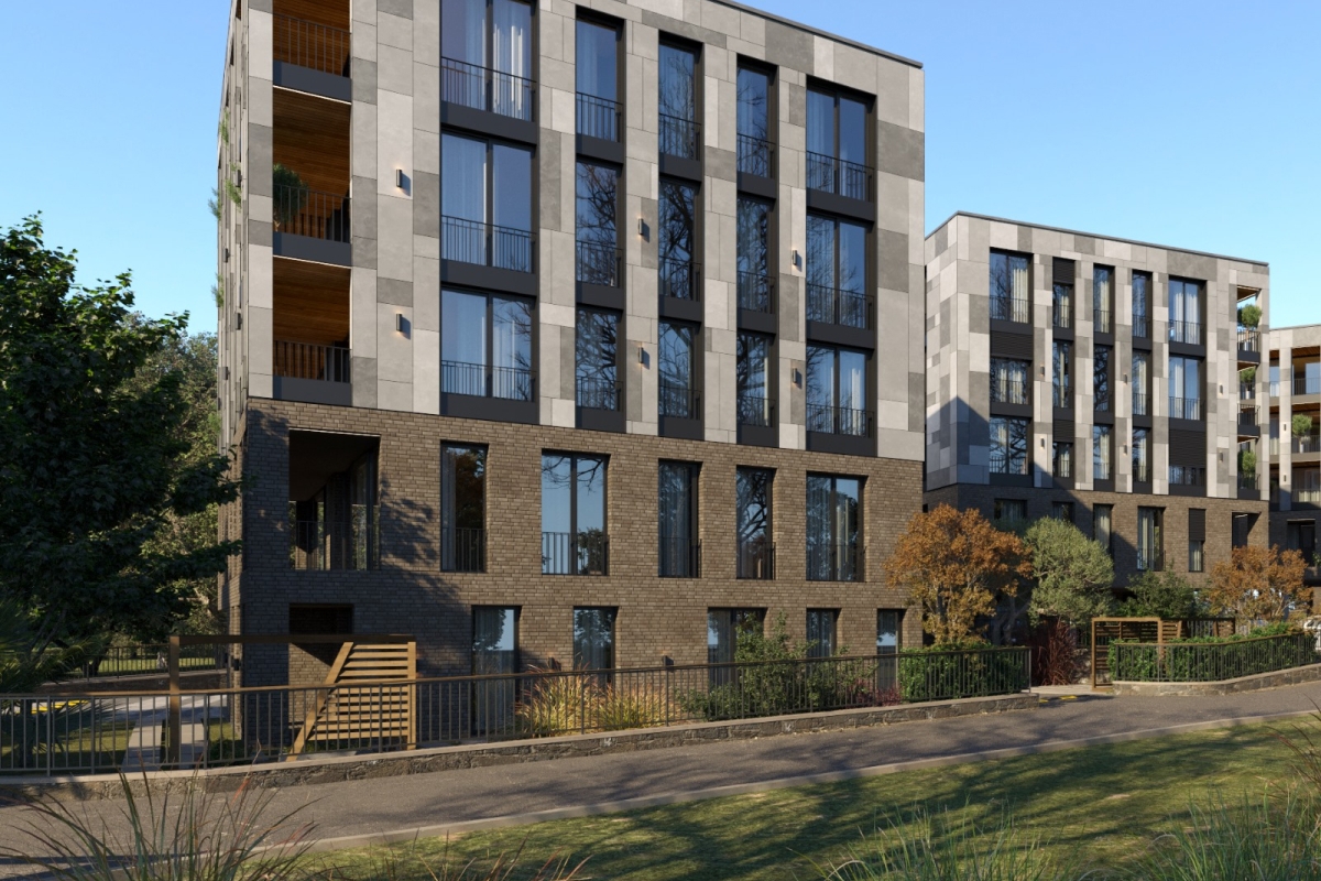 Moderno appartamento in un nuovo edificio al piano terra