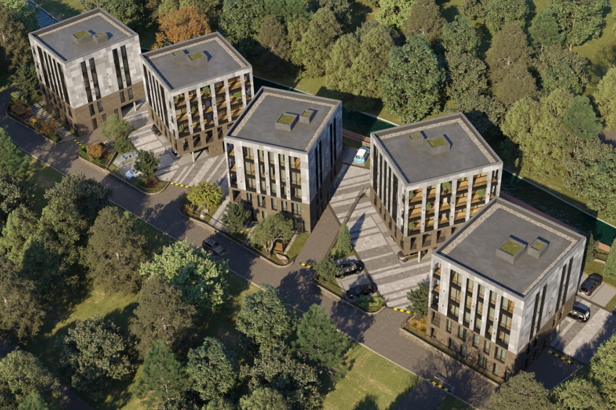 Moderno appartamento in un nuovo edificio al piano terra