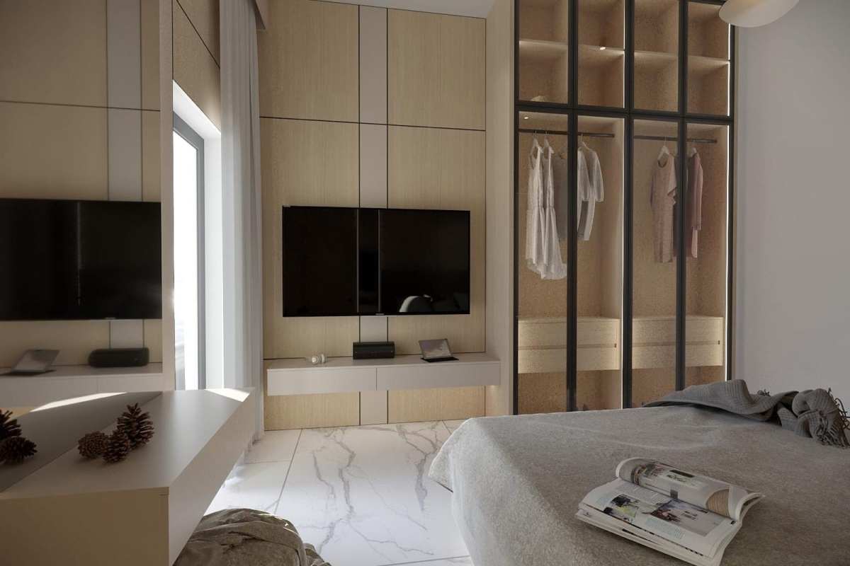 Appartamento con tre camere da letto in prima fila al mare