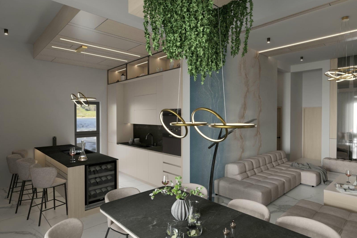 Appartamento con tre camere da letto in prima fila al mare