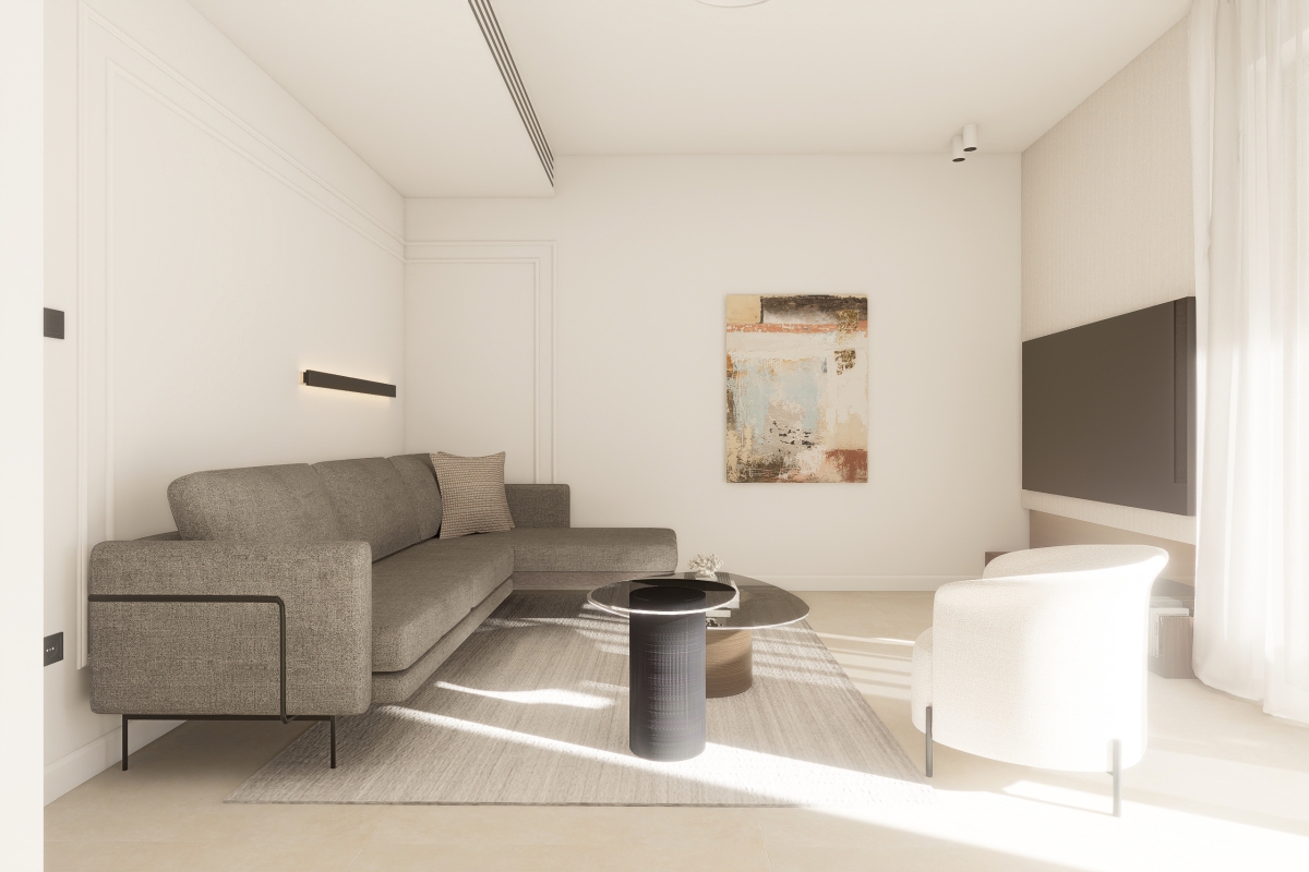 Moderno appartamento con due camere da letto e piscina