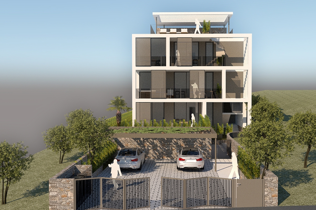 Moderno appartamento con due camere da letto e piscina