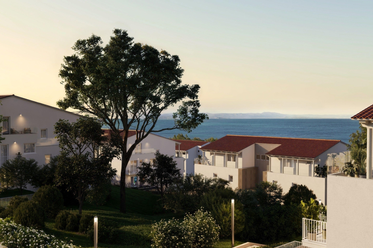 Lussuoso appartamento con due camere da letto al primo piano, seconda fila mare