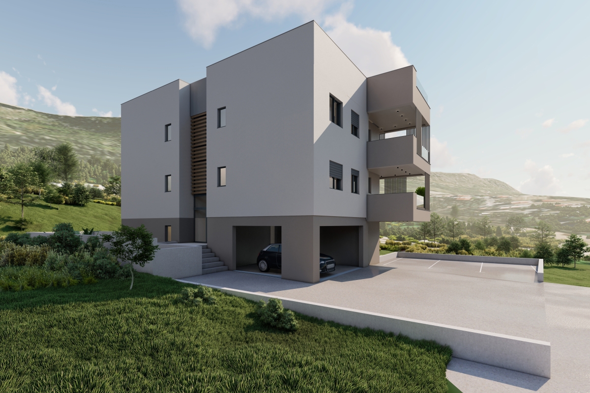 Appartamento con due camere da letto e posto auto in un nuovo edificio