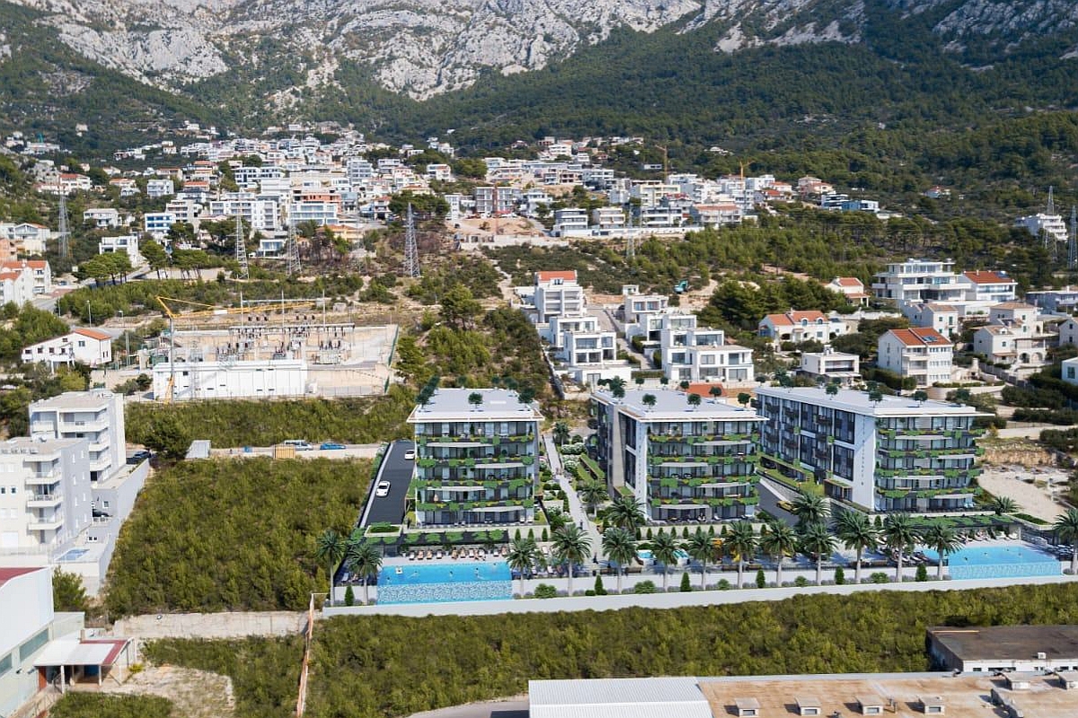 Appartamento con due camere da letto in un nuovo edificio vicino al mare