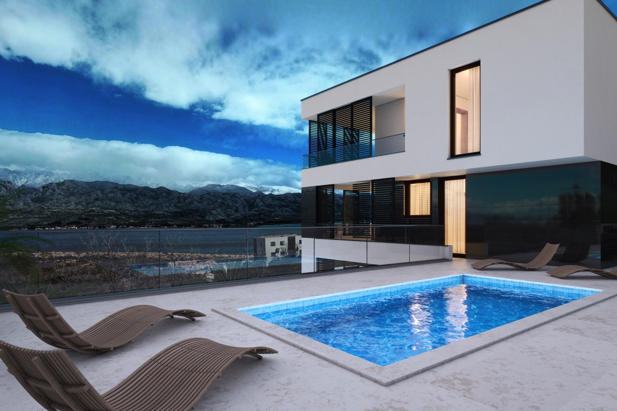 Appartamenti con piscina e vista mare
