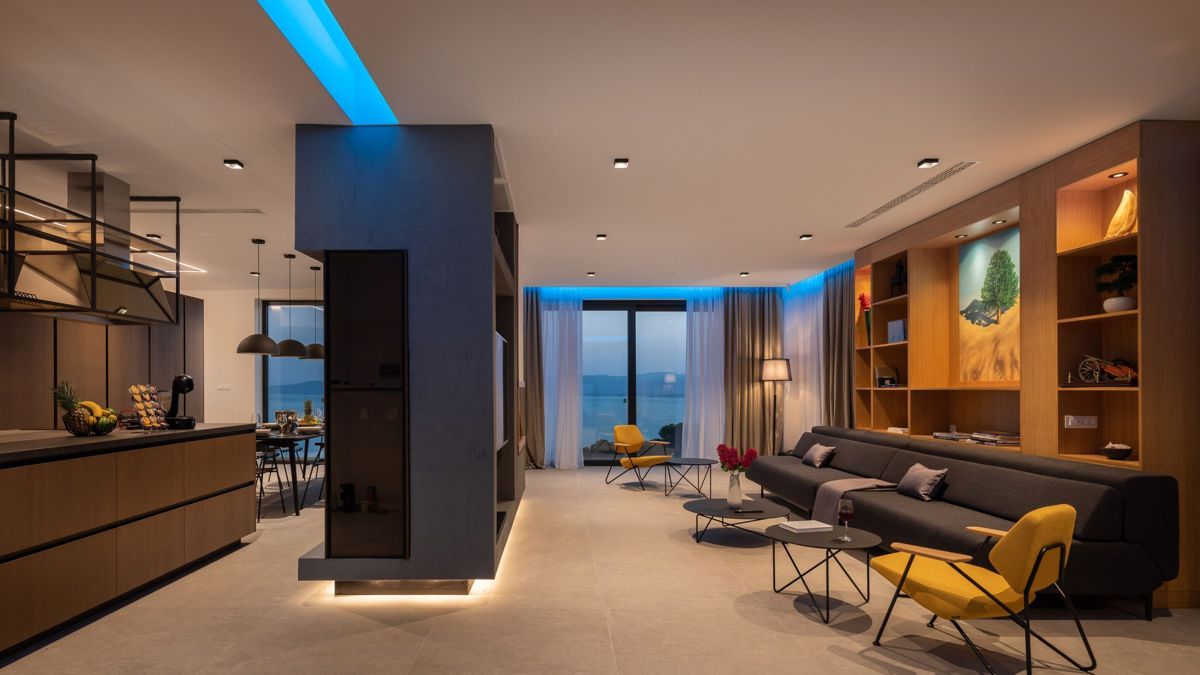 Villa con vista sul mare aperto
