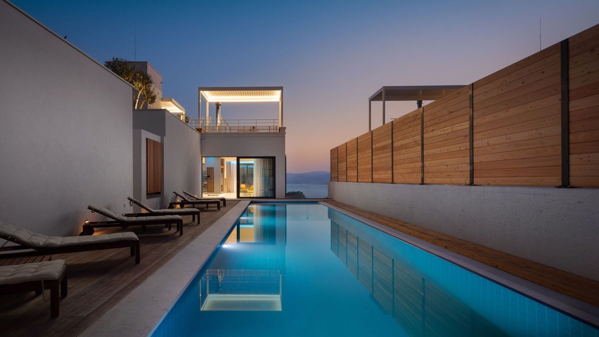 Villa con vista sul mare aperto