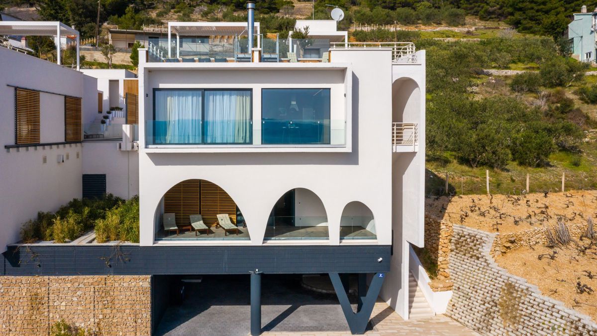 Villa con vista sul mare aperto