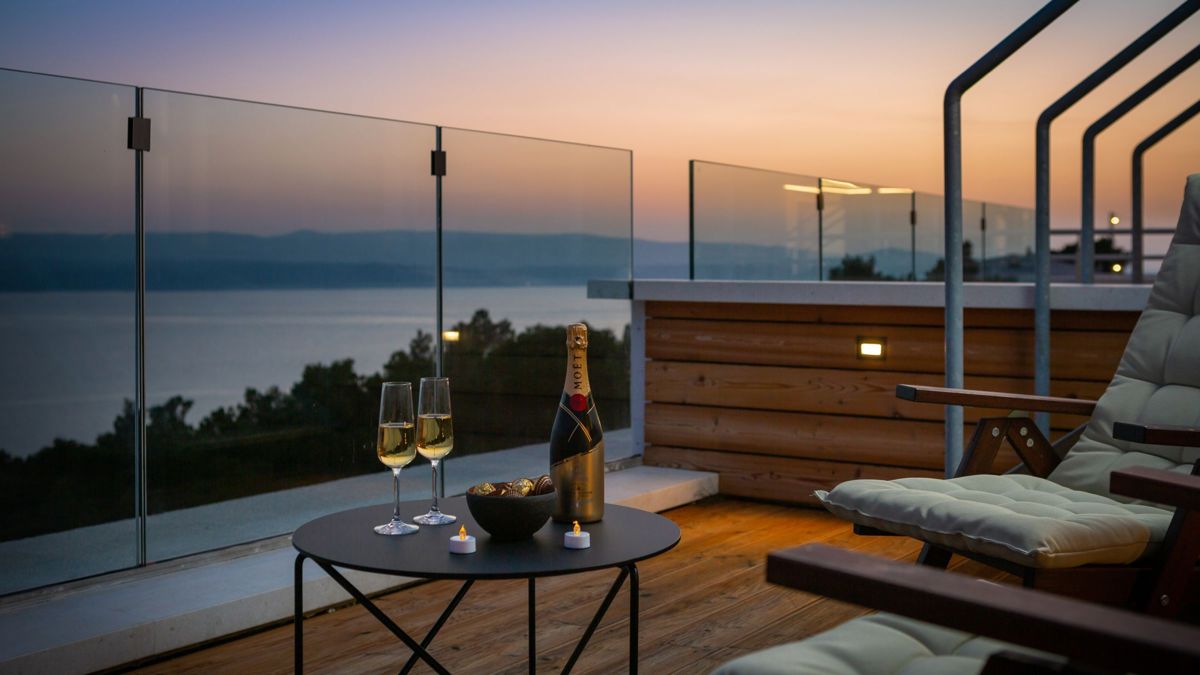 Villa con vista sul mare aperto
