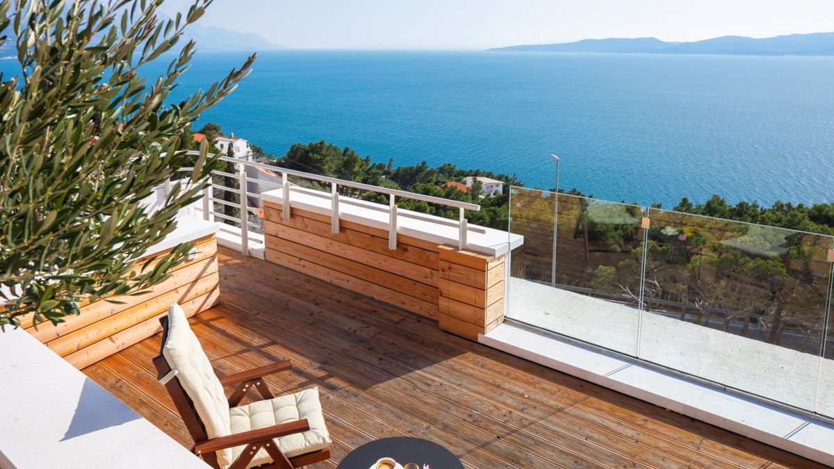 Villa con vista sul mare aperto