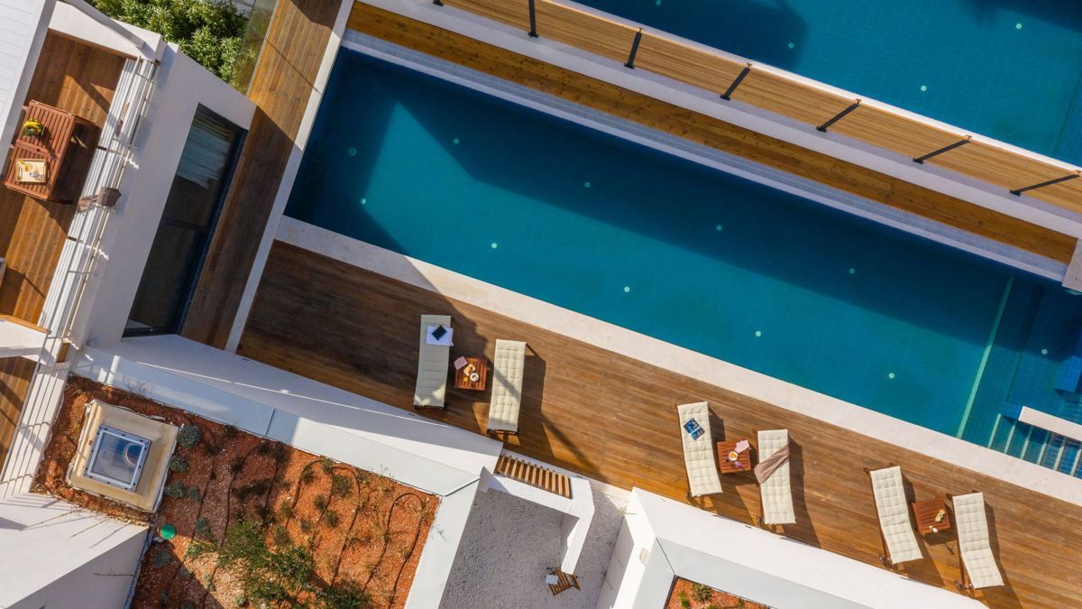 Villa con vista sul mare aperto