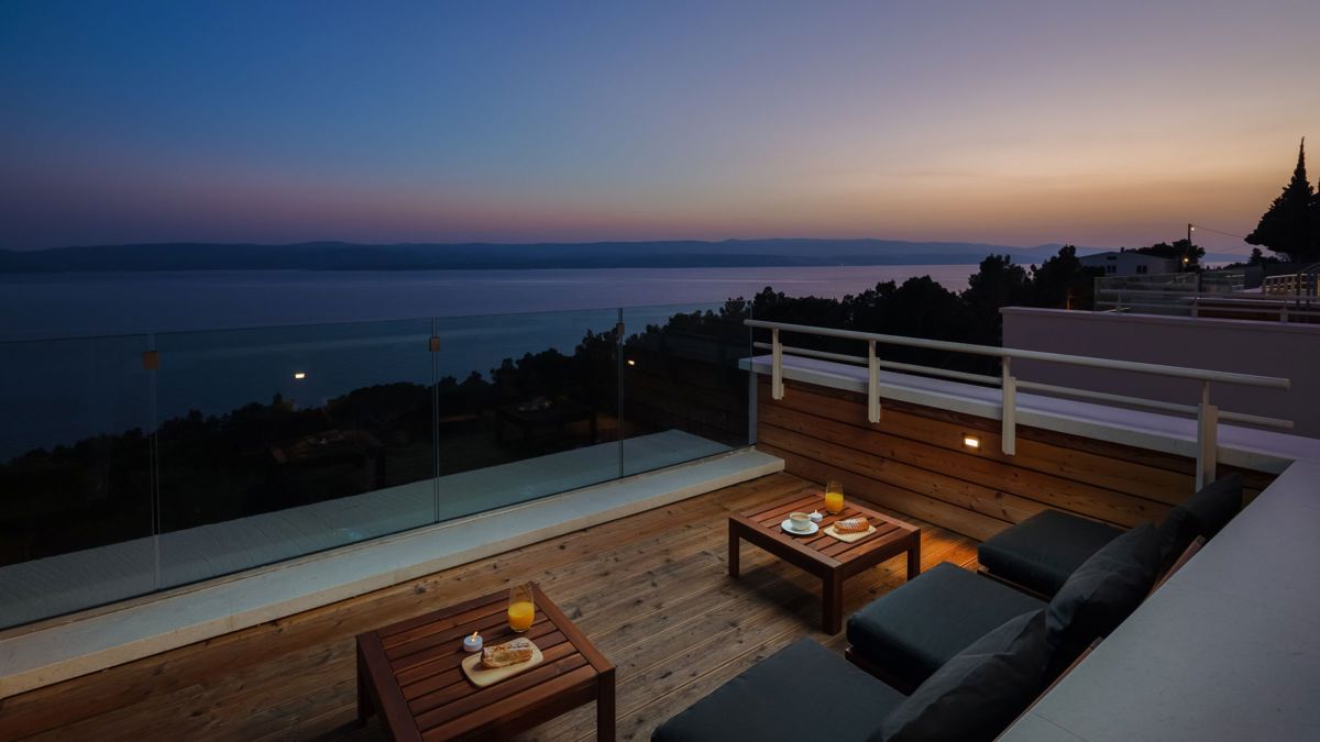 Villa con vista sul mare aperto