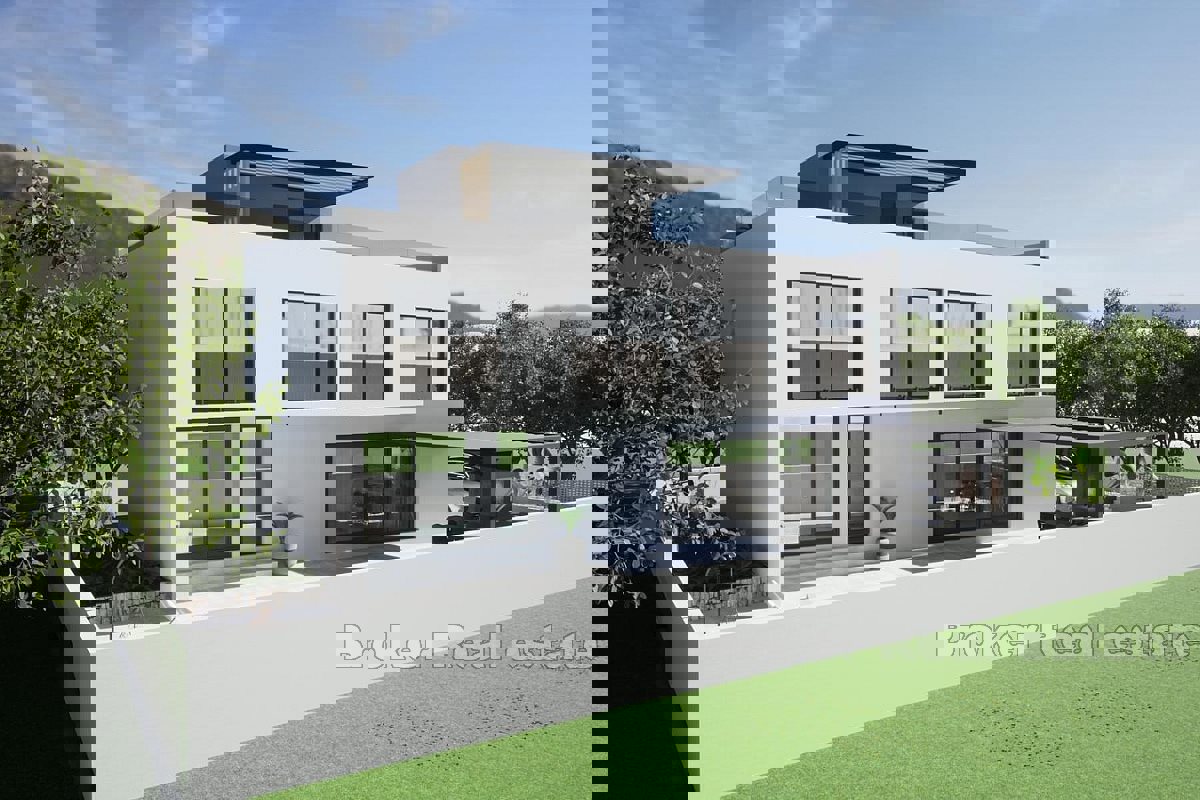 Villa in costruzione vicino al mare e alla spiaggia