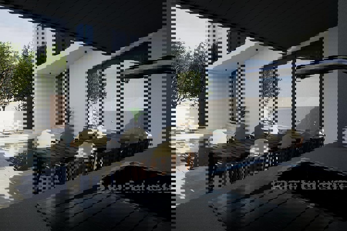 Villa in costruzione vicino al mare e alla spiaggia