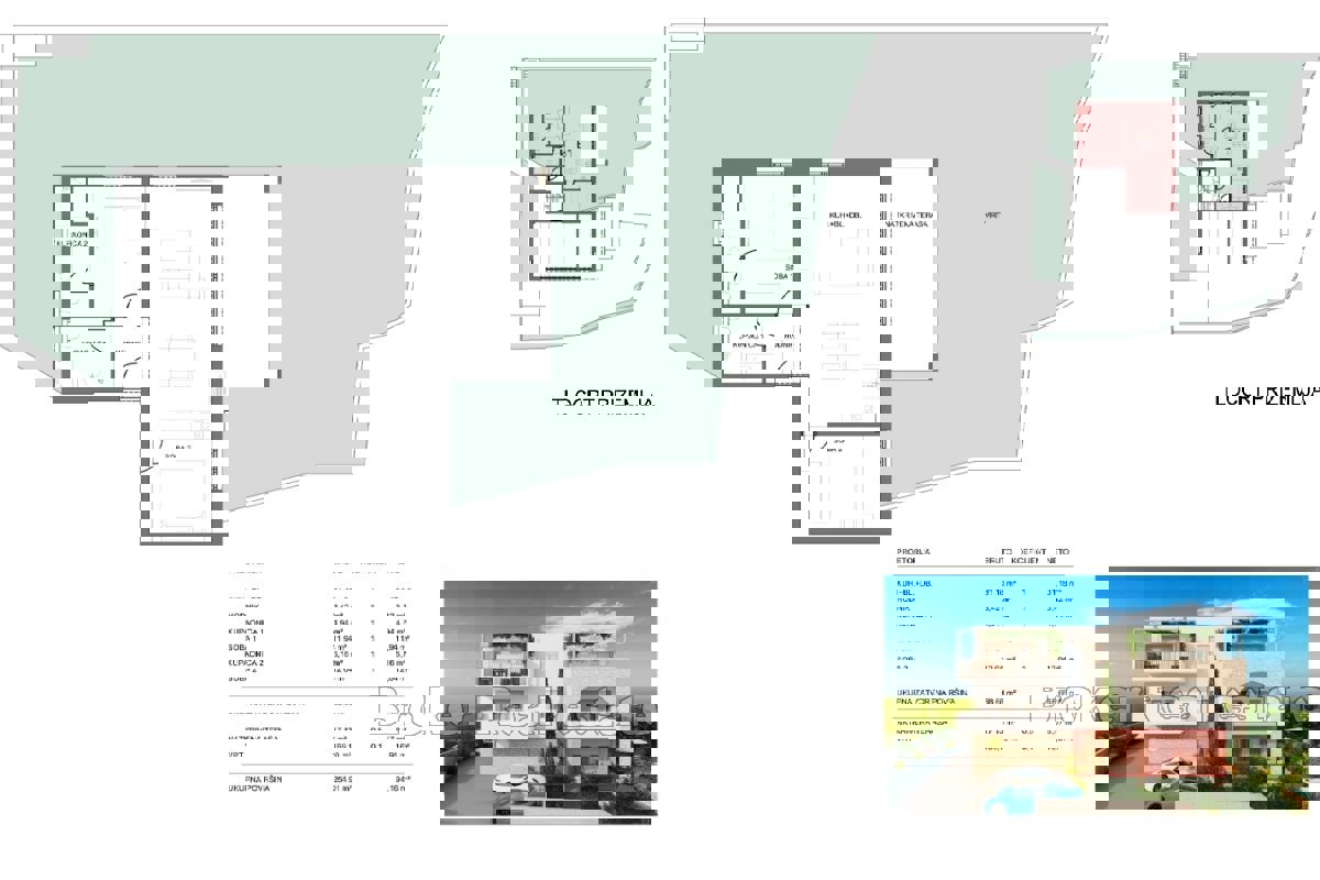 Appartamenti in costruzione con vista mare