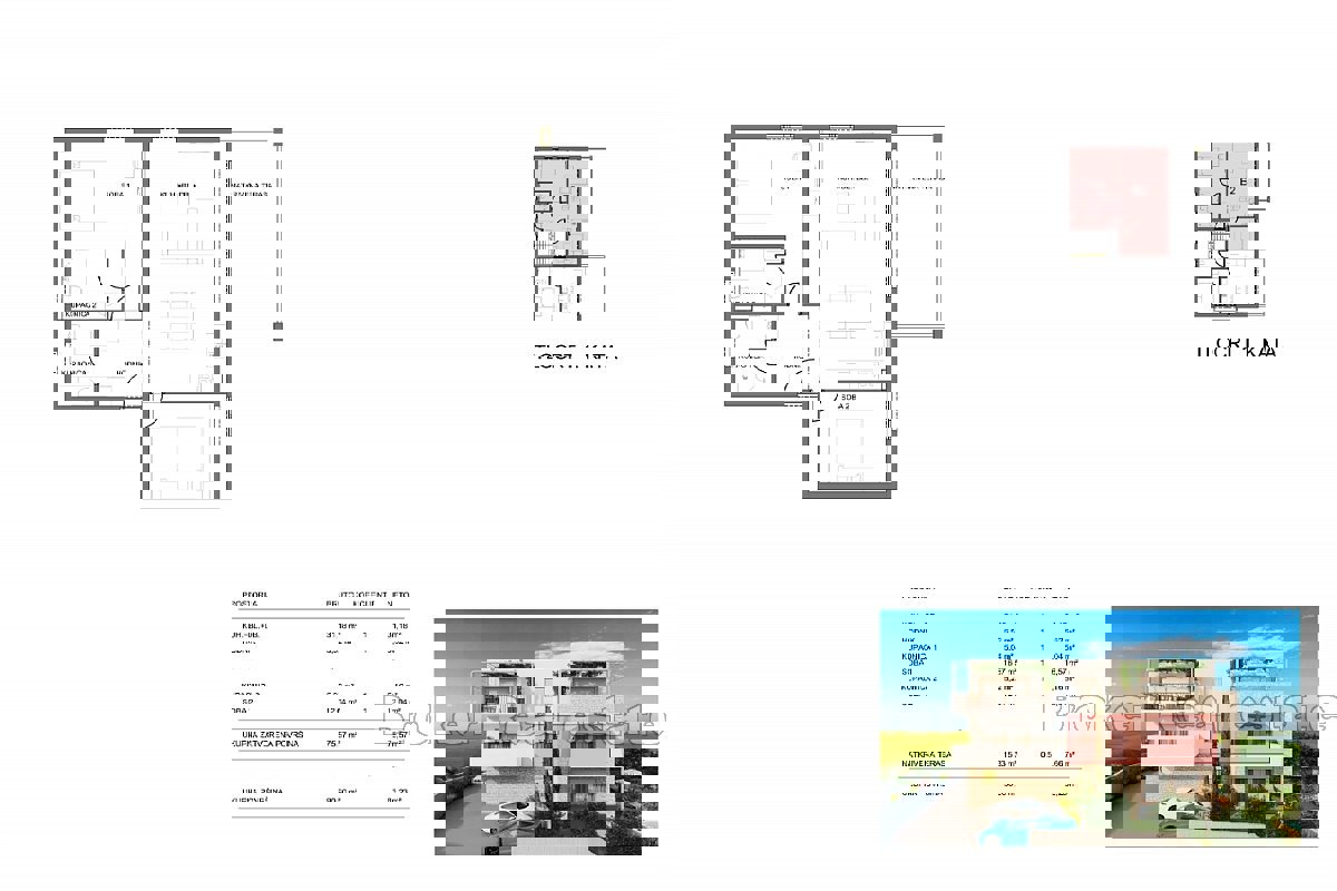 Appartamenti in costruzione con vista mare