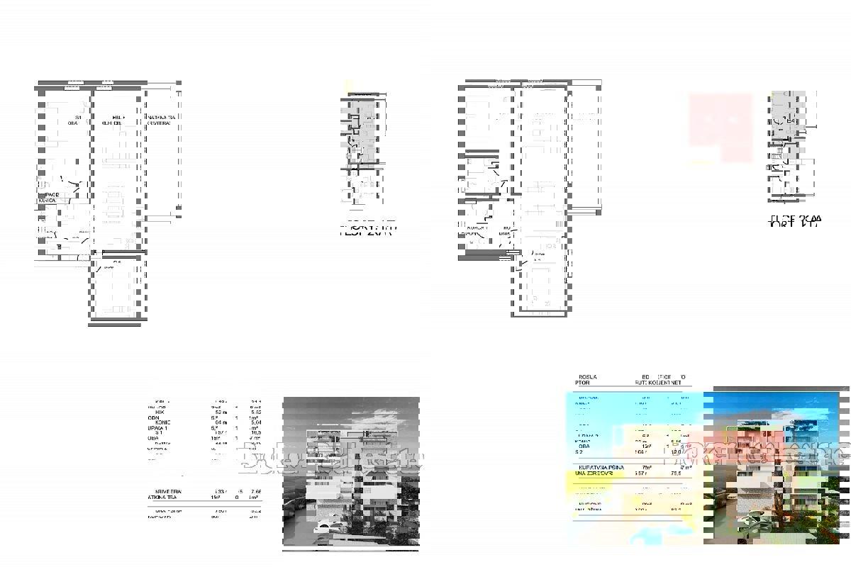 Appartamenti in costruzione con vista mare