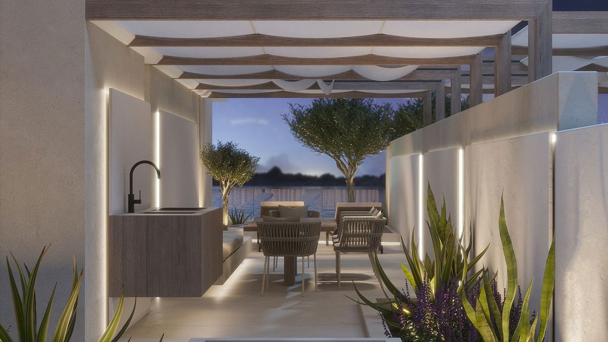 Nuova villa, prima fila al mare