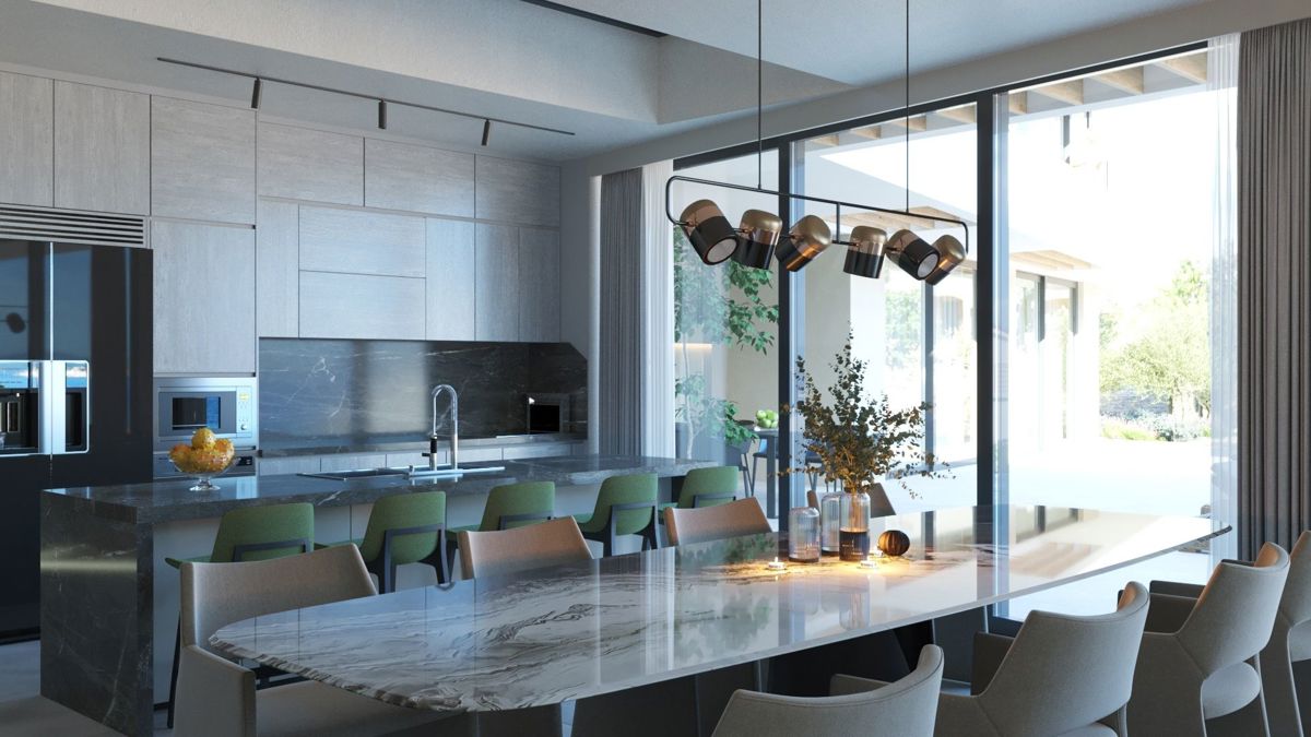 Villa moderna con piscina, seconda fila dal mare