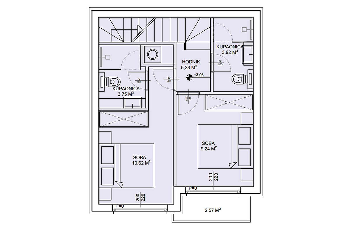Appartamento duplex con giardino e parcheggio