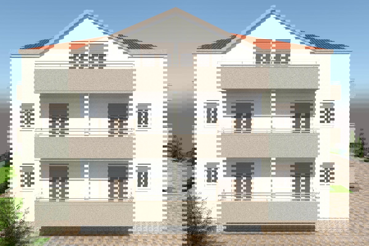 Moderno appartamento in un nuovo edificio con vista mare