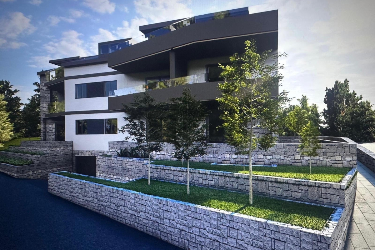 Appartamento con due camere da letto in un nuovo edificio con vista mare