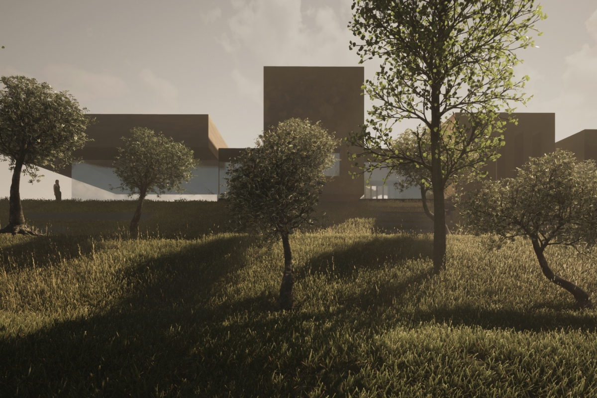 Villa moderna con piscina e ampio giardino