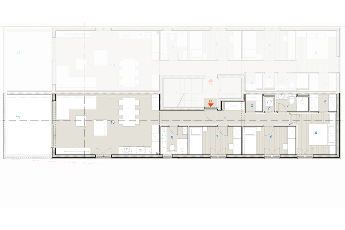 Esclusivo appartamento con tre camere da letto in prima fila sul mare - Est, S6