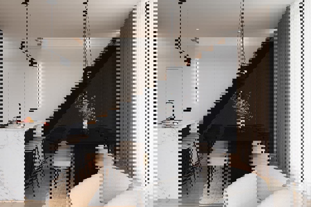 Villa moderna con vista panoramica sul mare