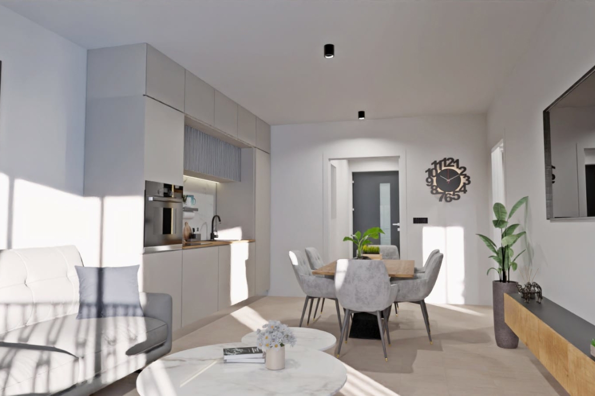 Attico in un nuovo edificio con terrazza panoramica