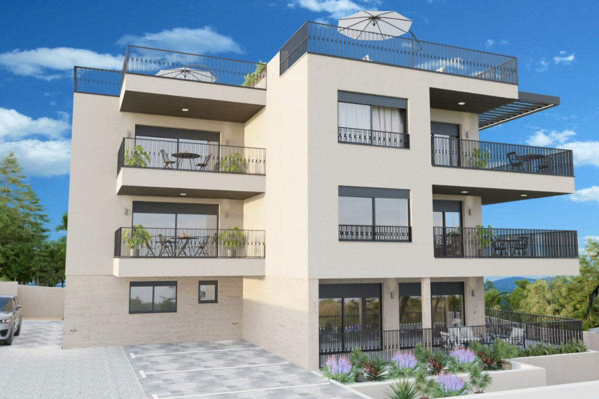 Attico in un nuovo edificio con terrazza panoramica