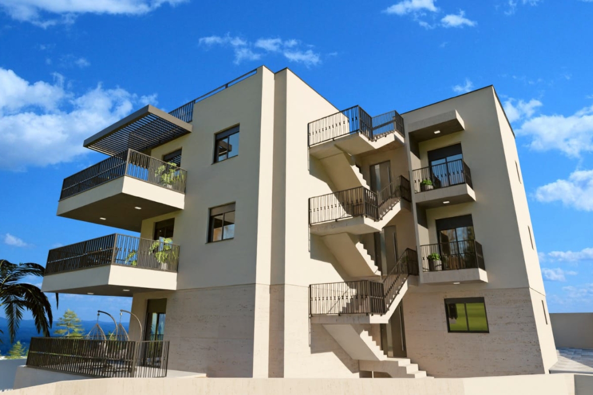 Attico in un nuovo edificio con terrazza panoramica