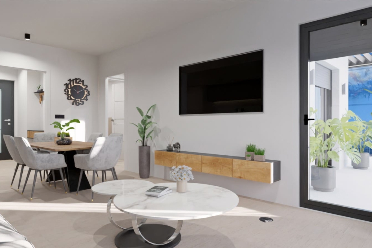 Attico in un nuovo edificio con terrazza panoramica