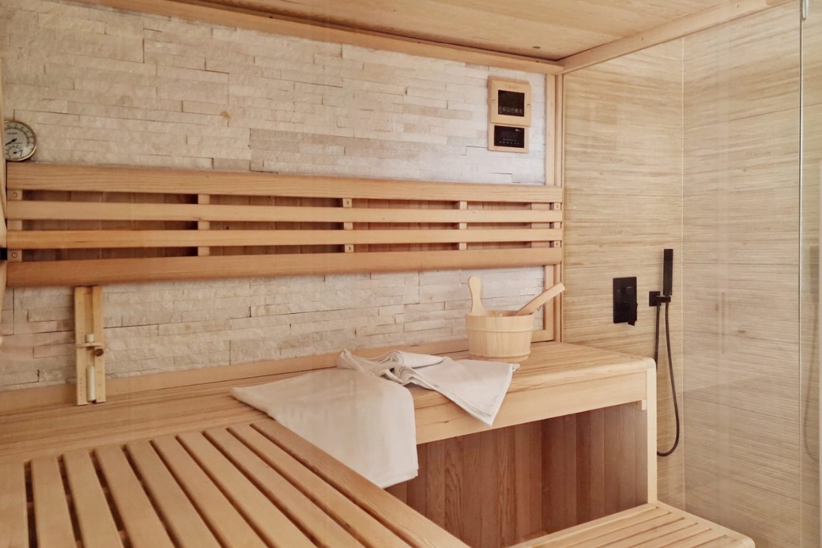 Villa moderna con vista mare