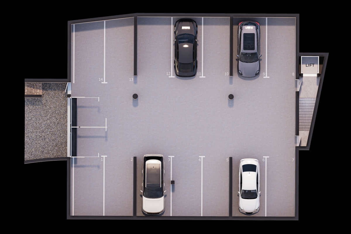 Appartamento con tre camere da letto e terrazza in un nuovo edificio in seconda fila sul mare