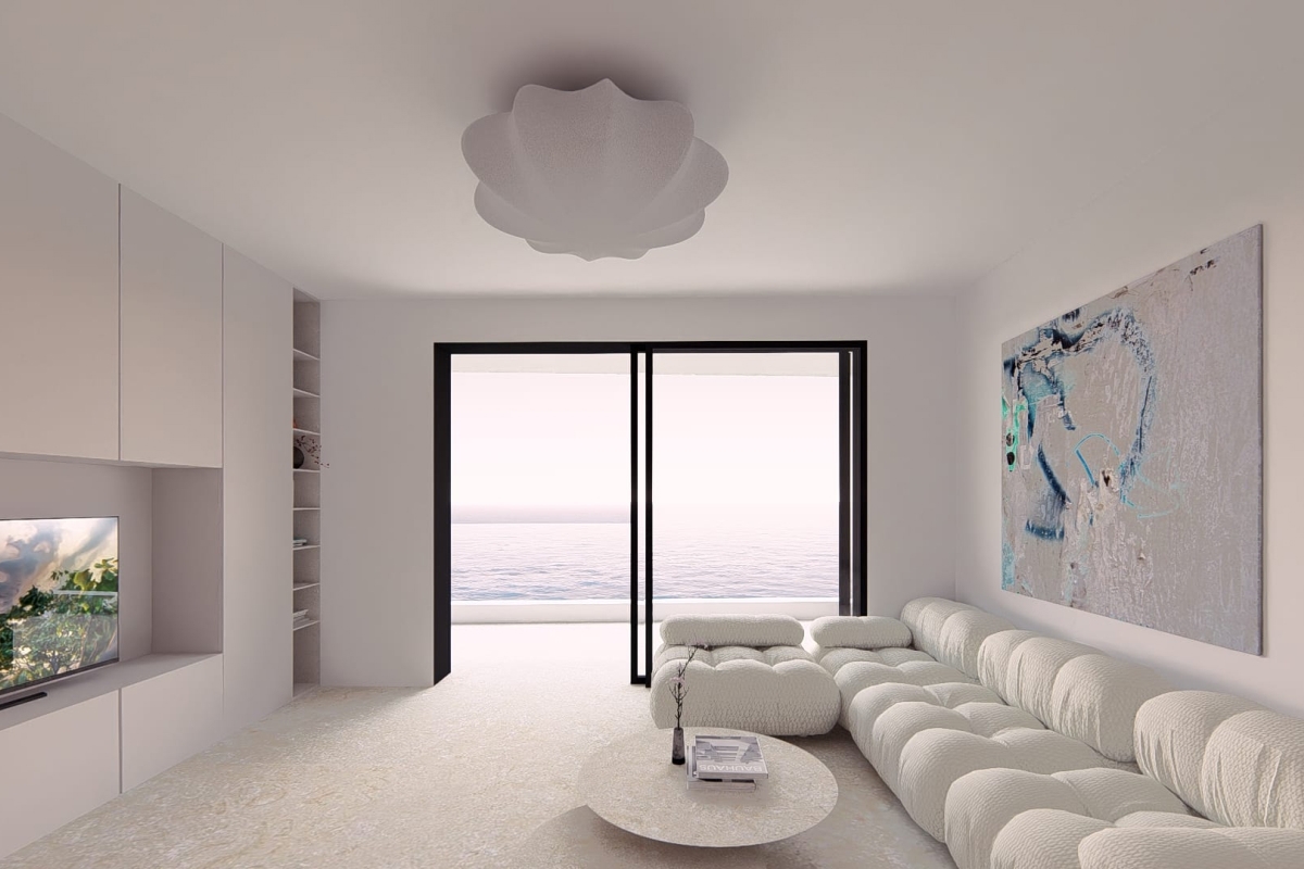 Appartamento con due camere da letto e vista mare