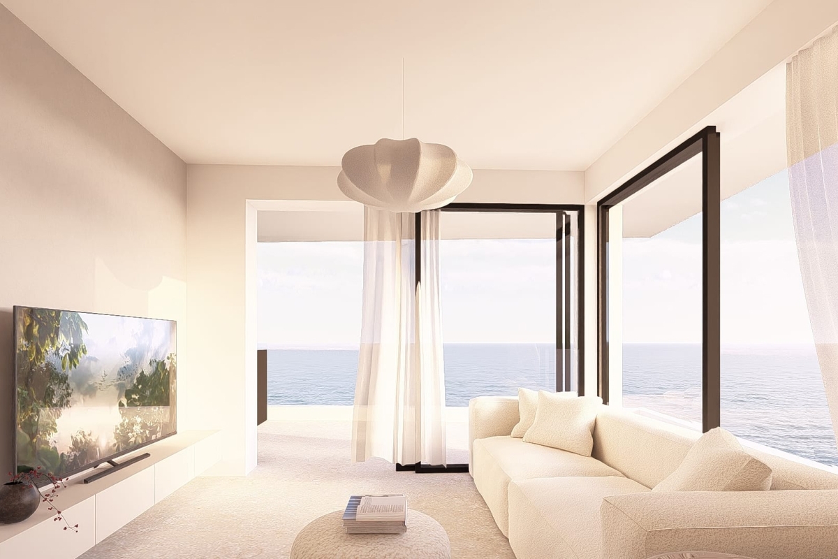 Appartamento con due camere da letto e vista mare