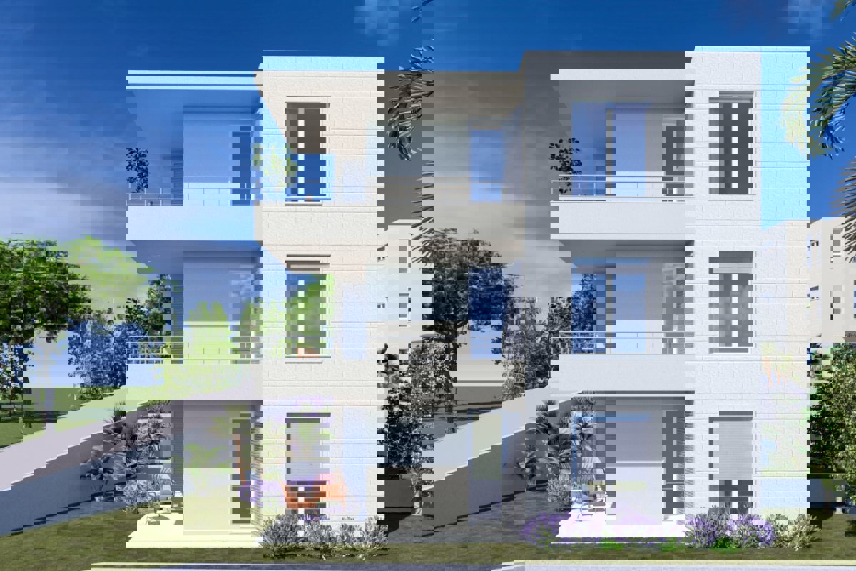 Nuova costruzione a Komiža - appartamento con vista mare e parcheggio