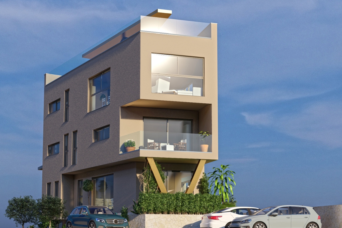 Nuovo edificio con tre appartamenti nel centro città