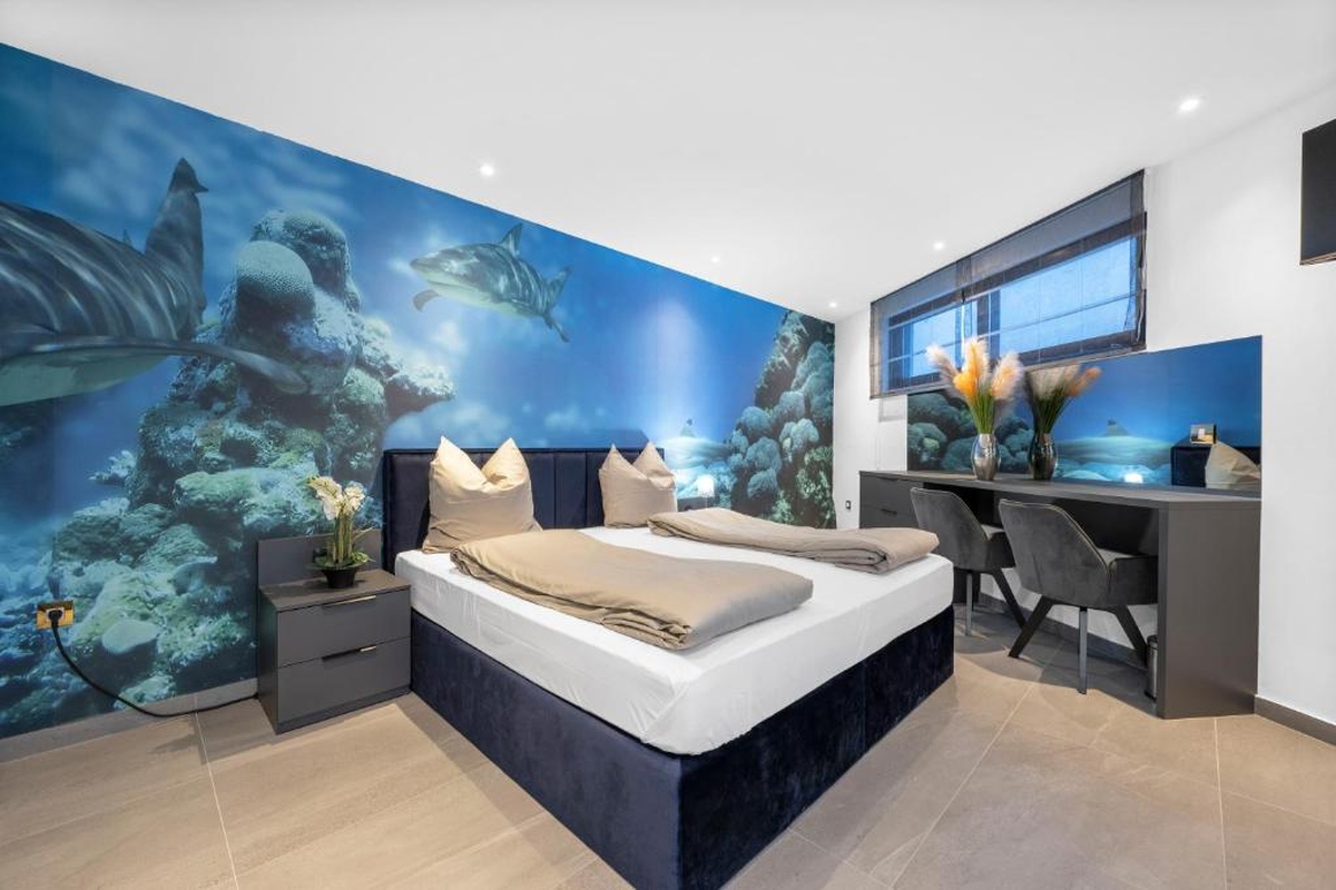 Villa di lusso con piscina e vista mare aperta