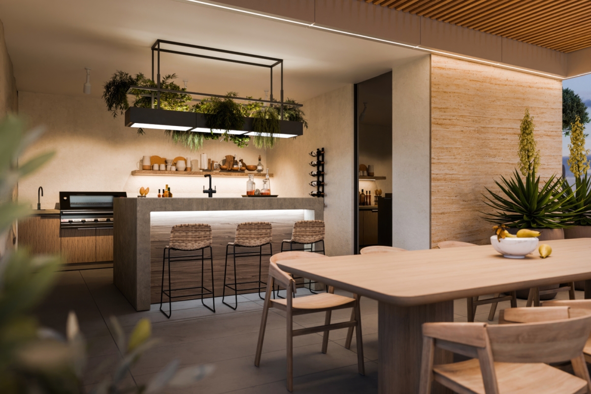 Lussuoso attico con tre camere da letto e vista mare