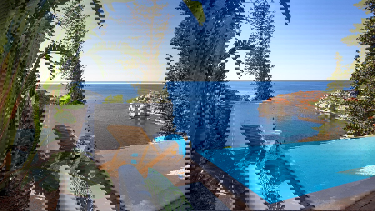 Villa con vista sul mare aperto