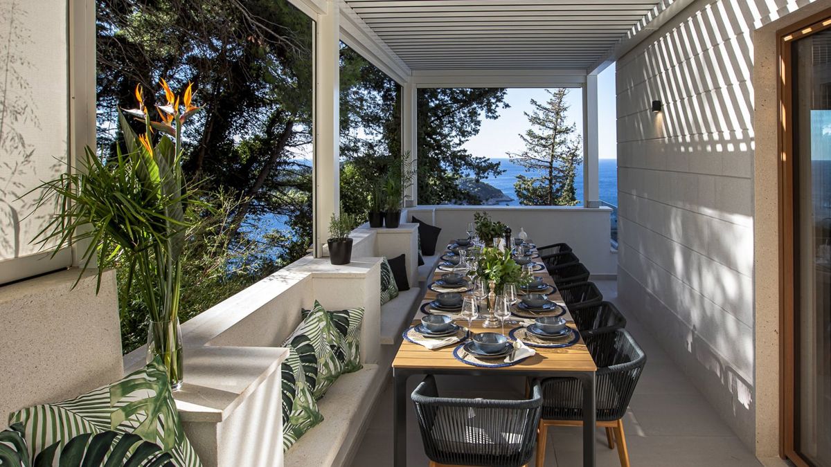 Villa con vista sul mare aperto