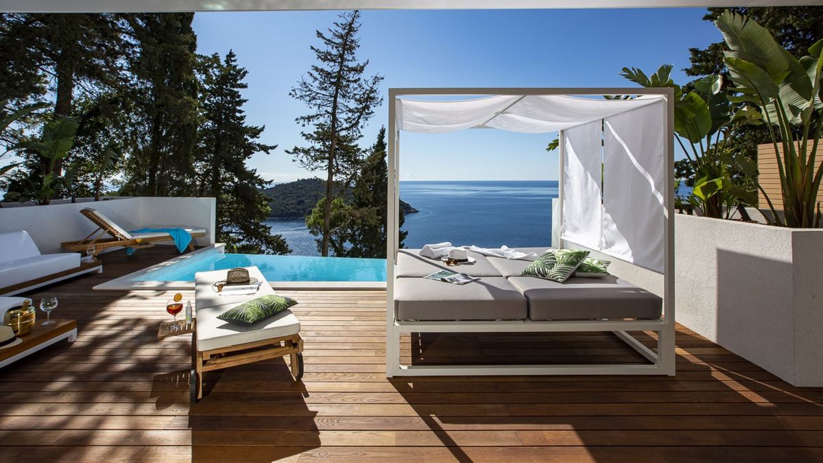 Villa con vista sul mare aperto