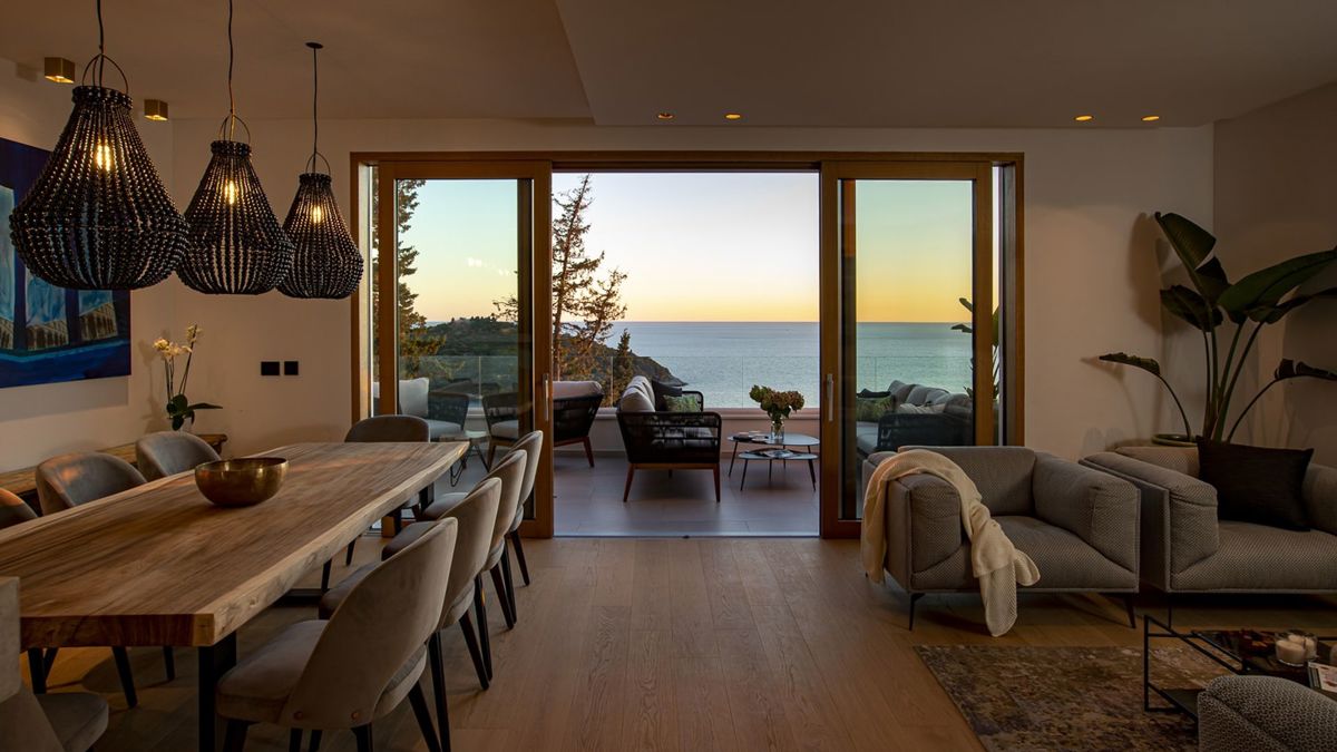 Villa con vista sul mare aperto
