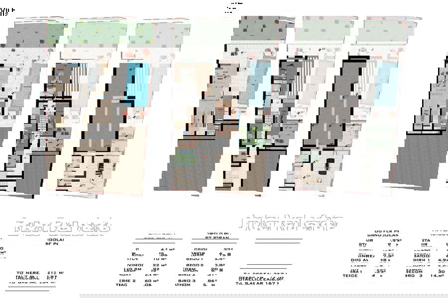 Villa bifamiliare con vista mare