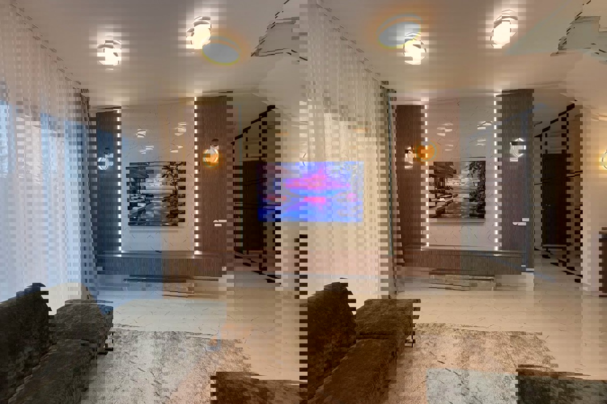 Villa moderna con vista mare