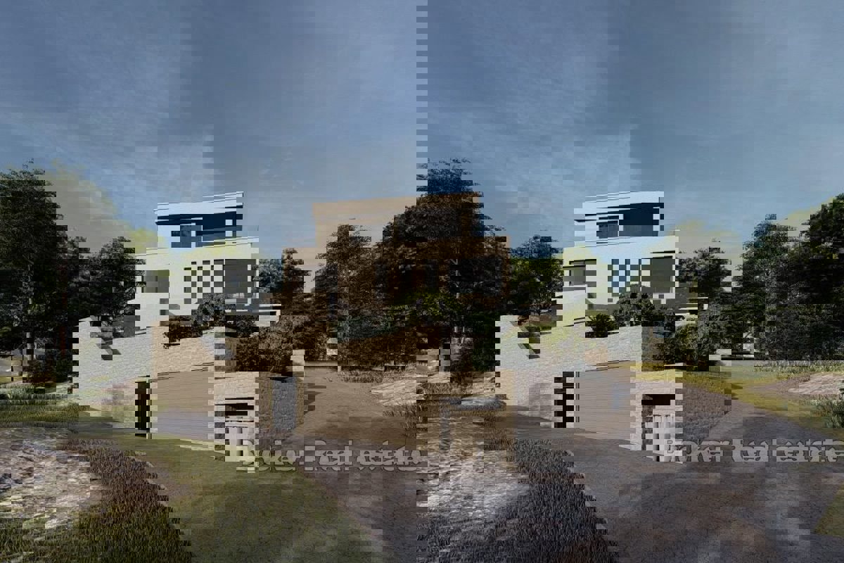 Villa in costruzione con vista mare