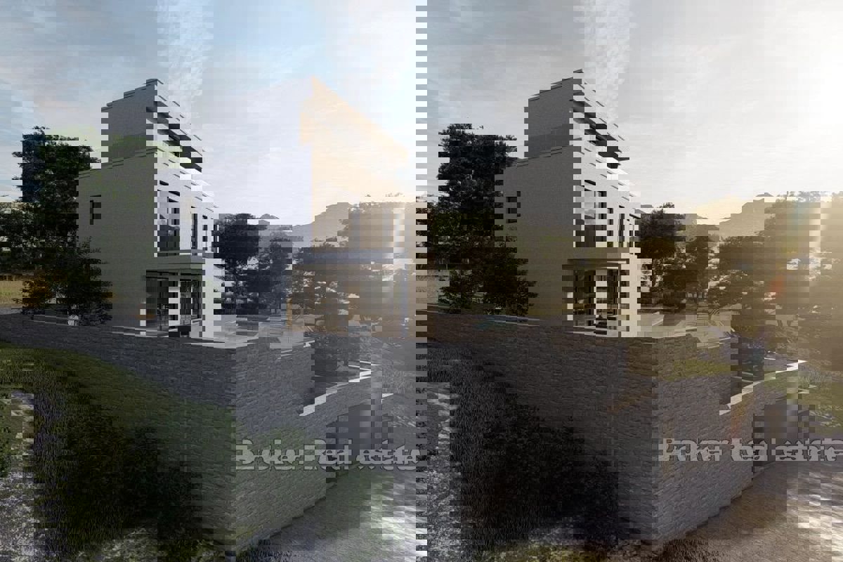 Villa in costruzione con vista mare